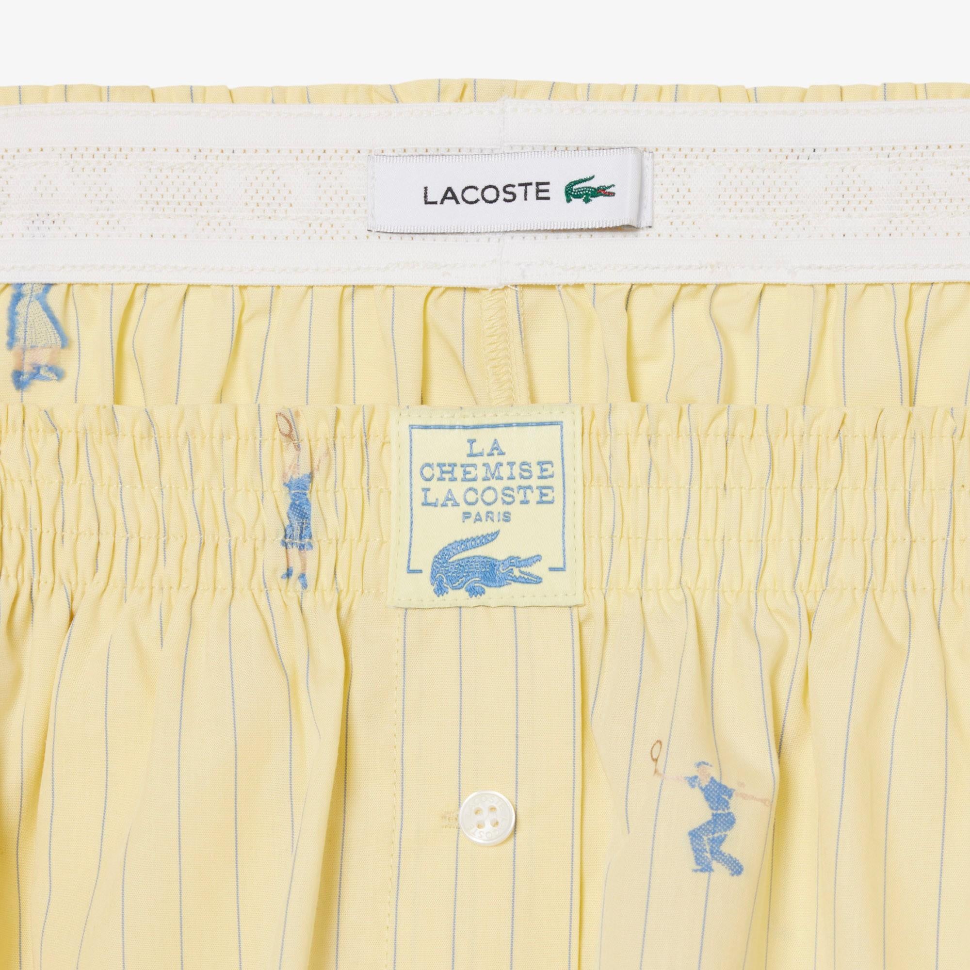 Boxer in popeline di cotone jacquard FF1034 2IA LACOSTE 