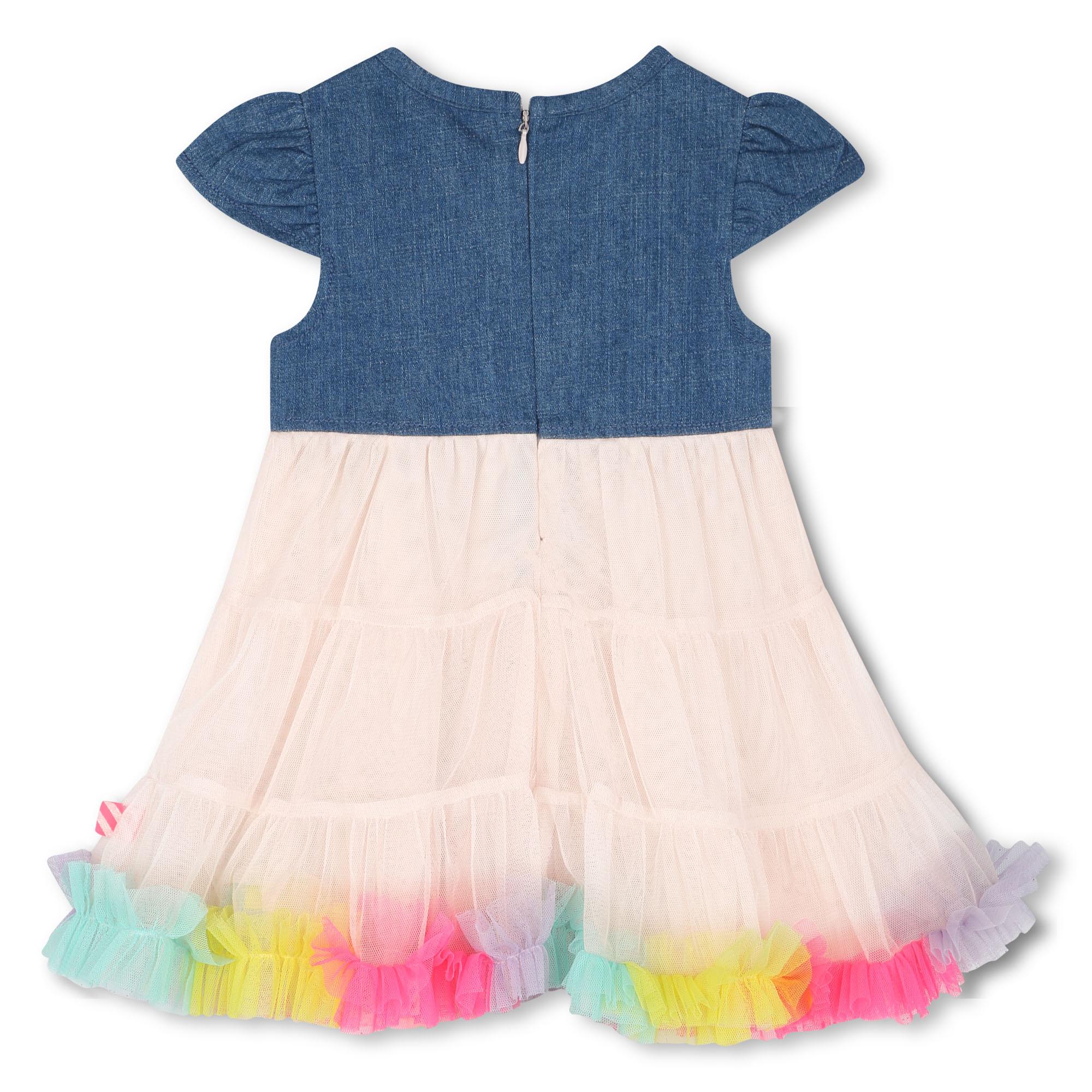 Vestito plissettato U20814 Z10 BILLIEBLUSH 