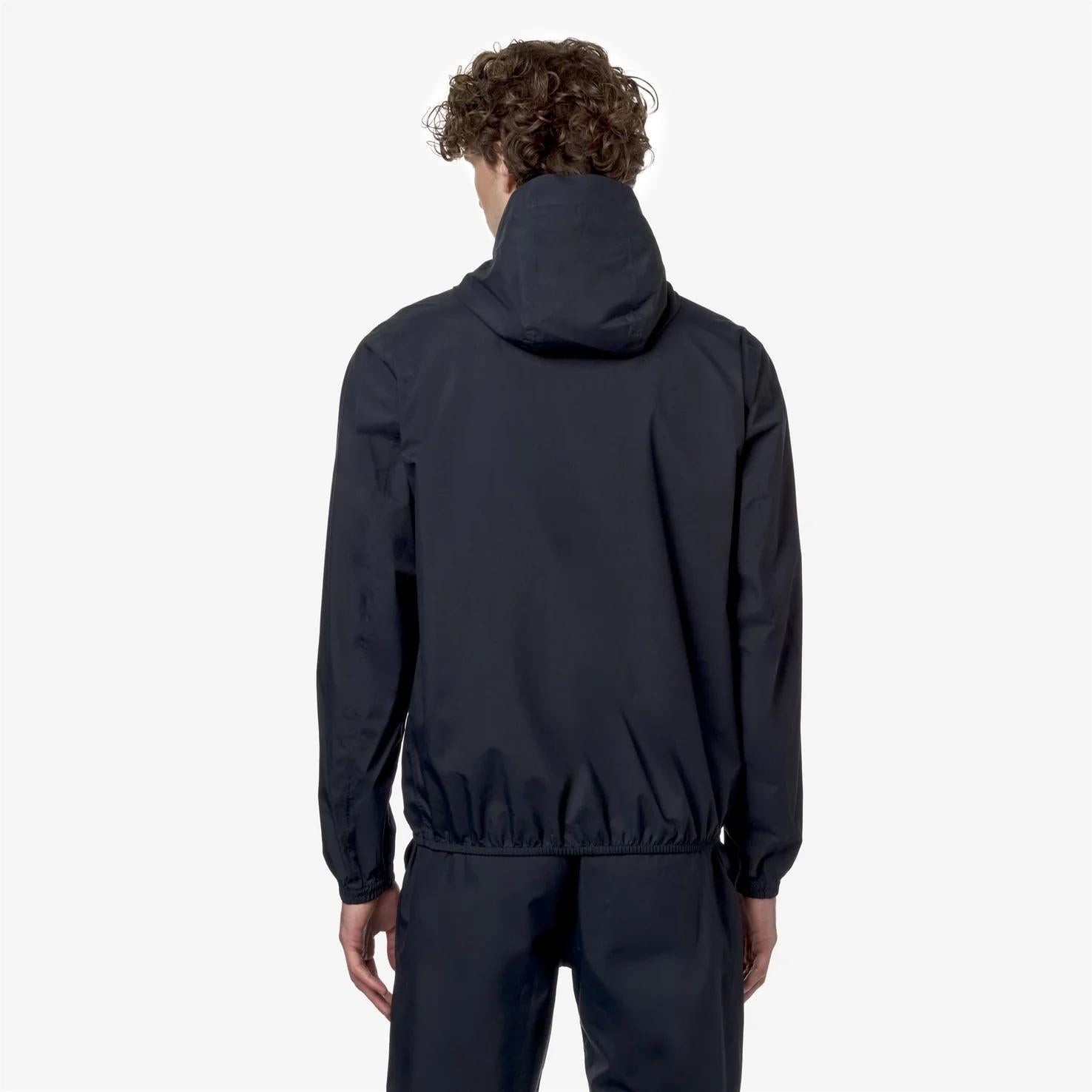 Giacca impermeabile da uomo slim fit blu per condizioni meteorologiche variabili K5127QW K89 K-WAY 