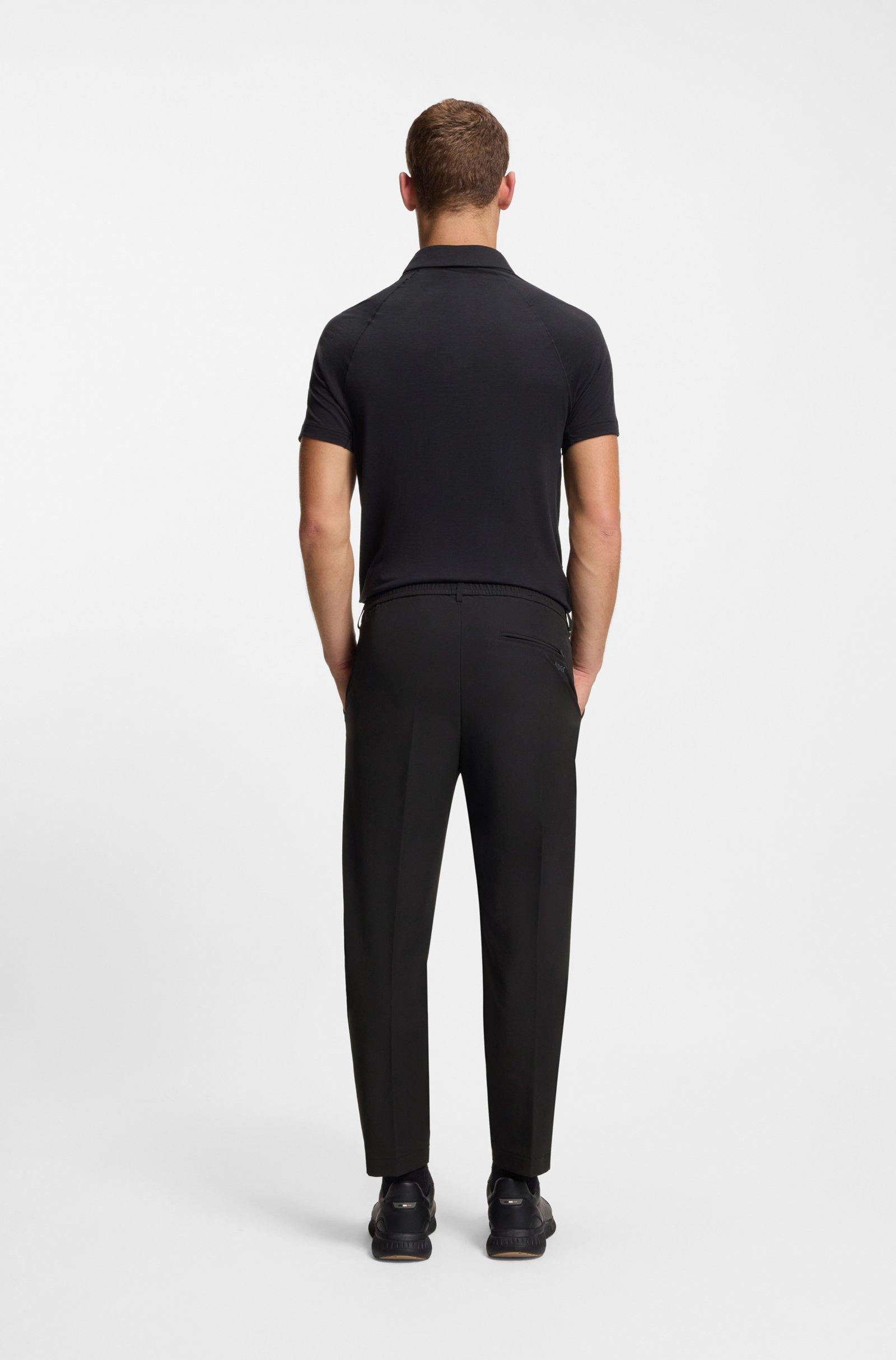 Pantaloni a taglio stretto con finitura idrorepellente 50538179 001 BOSS 