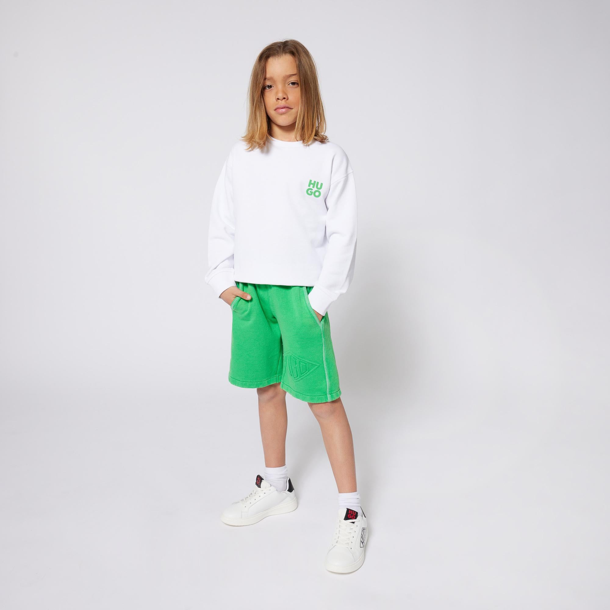 Shorts grafica con logo G00366 67F HUGO 