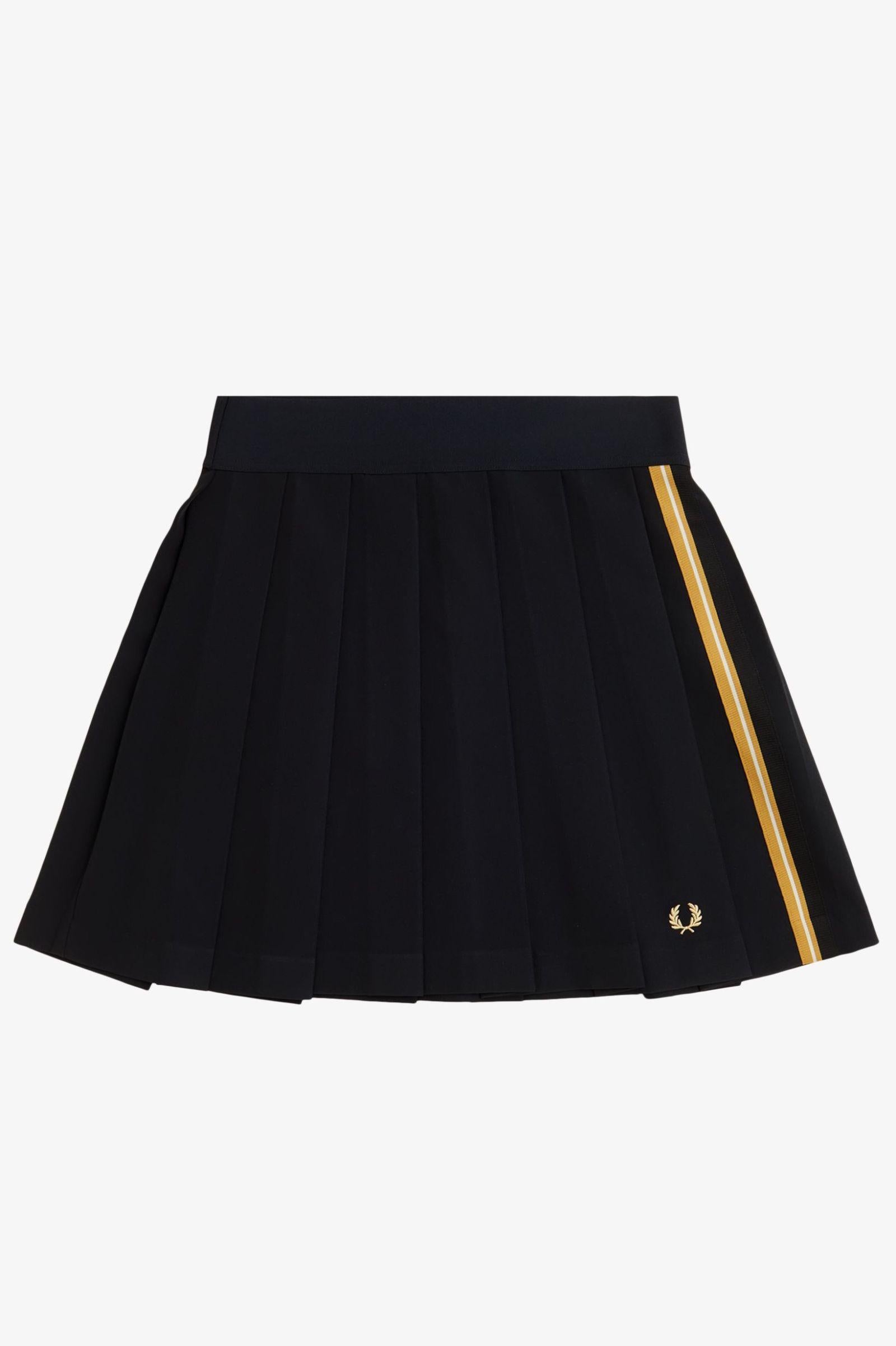 Gonna plissettata con fettuccia E210657 90A FRED PERRY 