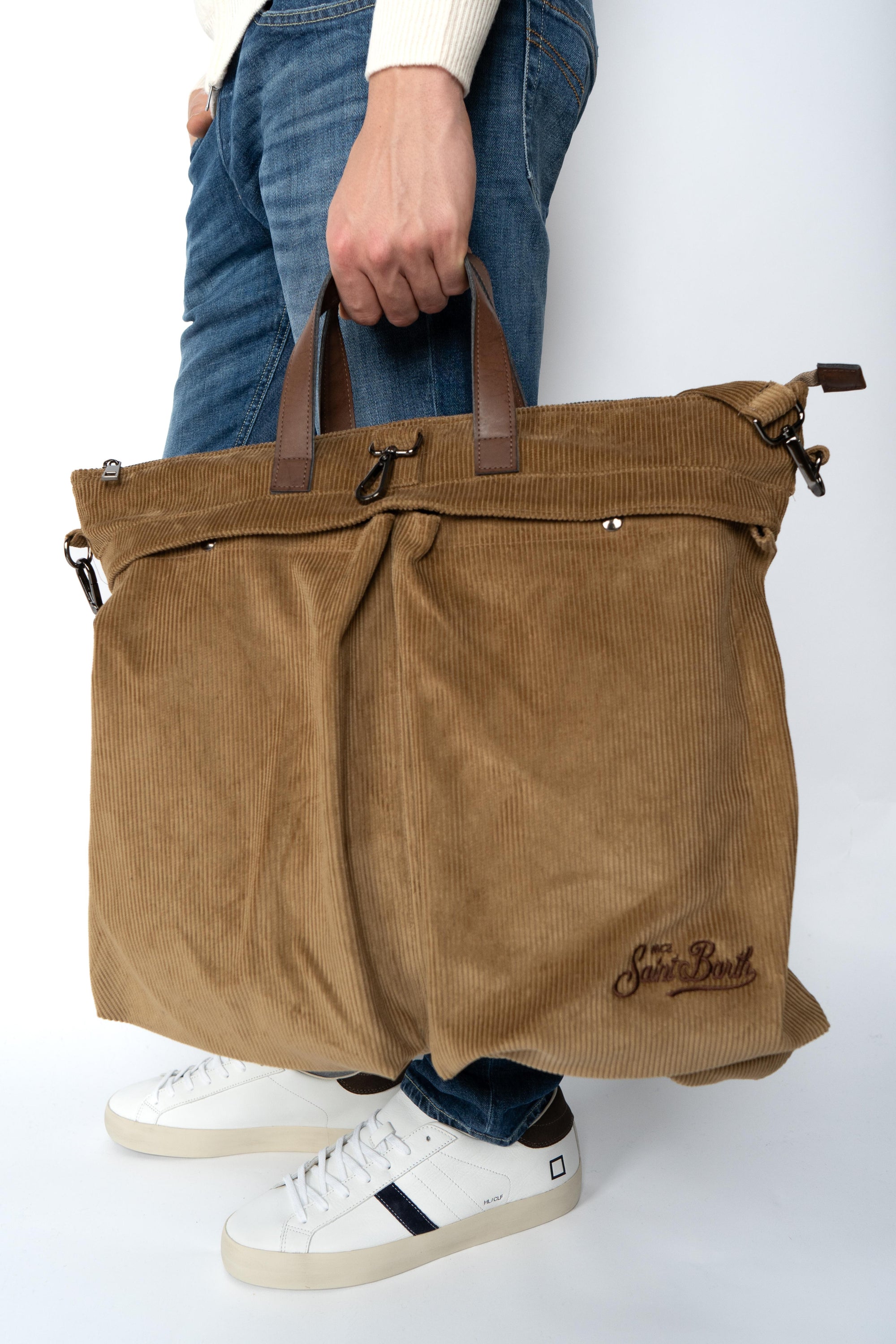 Borsa a mano in velluto HELM003 00208I MC2 SAINT BARTH 