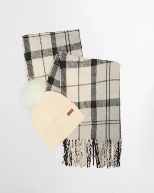 Set regalo Berretto Dover & Sciarpa Hailes LGS0054 GY31 BARBOUR 