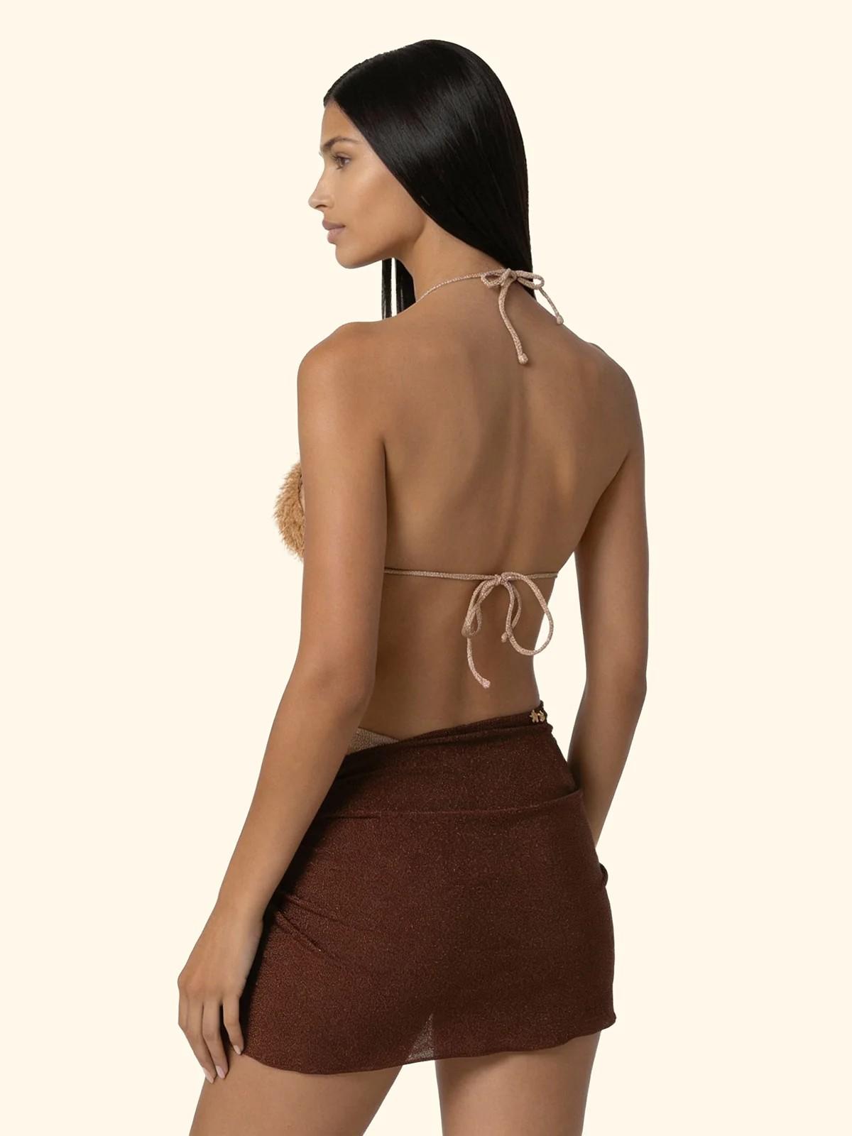Pareo corto donna marrone FK26SW1147 BN F**K 