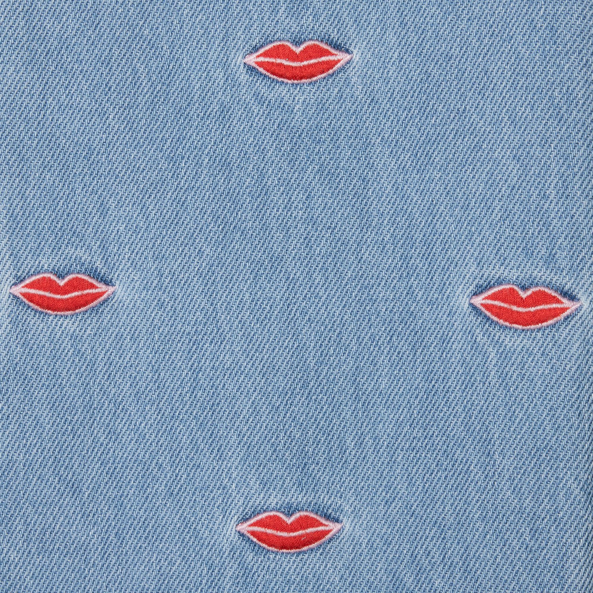 Jeans a gamba dritta con ricami TX6D10Z3112 626EM STELLA MCCARTNEY 