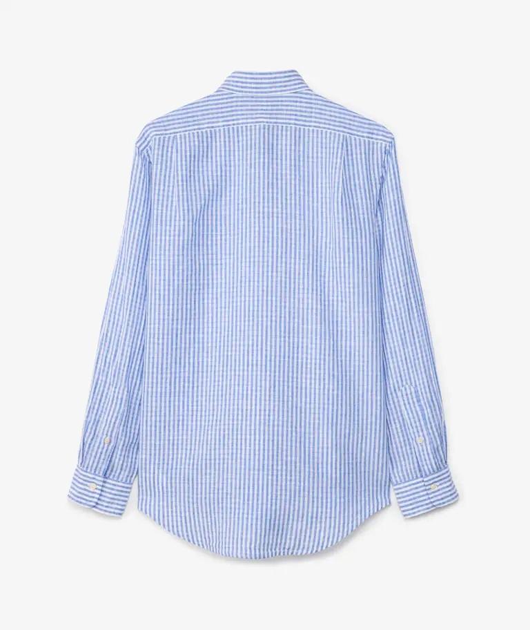 Camicia in lino a righe con pony ricamato 710B16700 001 POLO RALPH LAUREN 