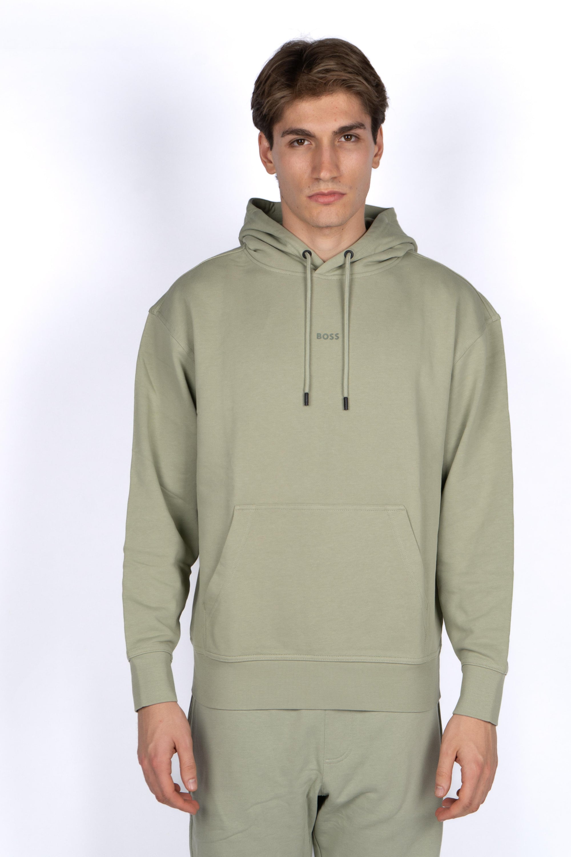 Felpa con cappuccio e logo Boss 50514530 370 BOSS 