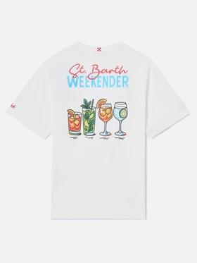 T-shirt Delmar con stampa St. Barth Weekender e maxi grafica sul retro DLR0001 04314L MC2 SAINT BARTH 