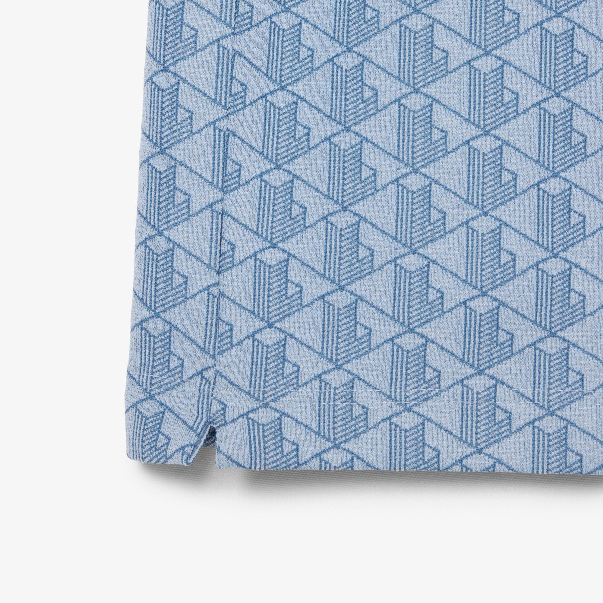 Polo dal taglio classico in jacquard con monogramma DH1417 1QI LACOSTE 