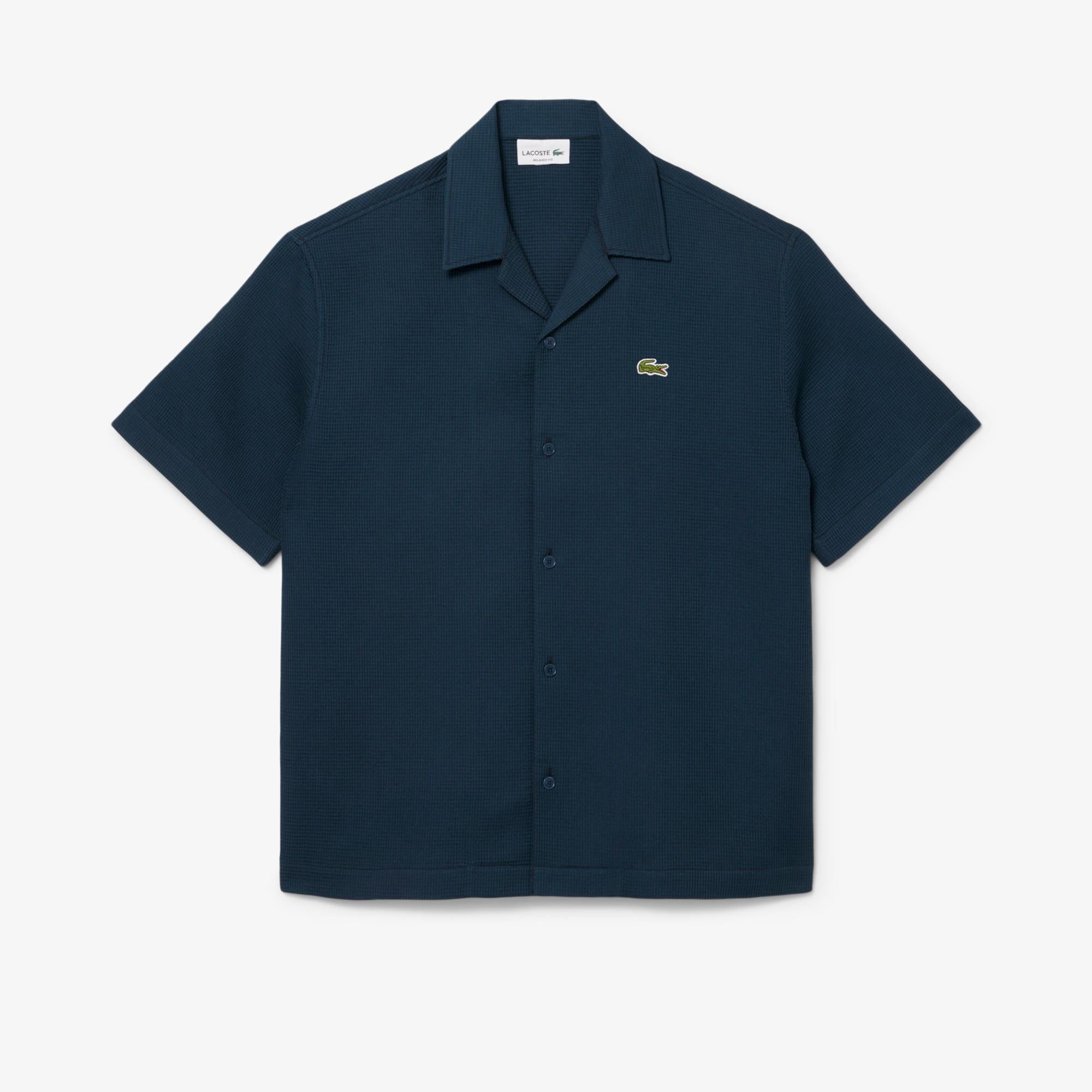 Camicia a nido d'ape CH9924 C7Z LACOSTE 