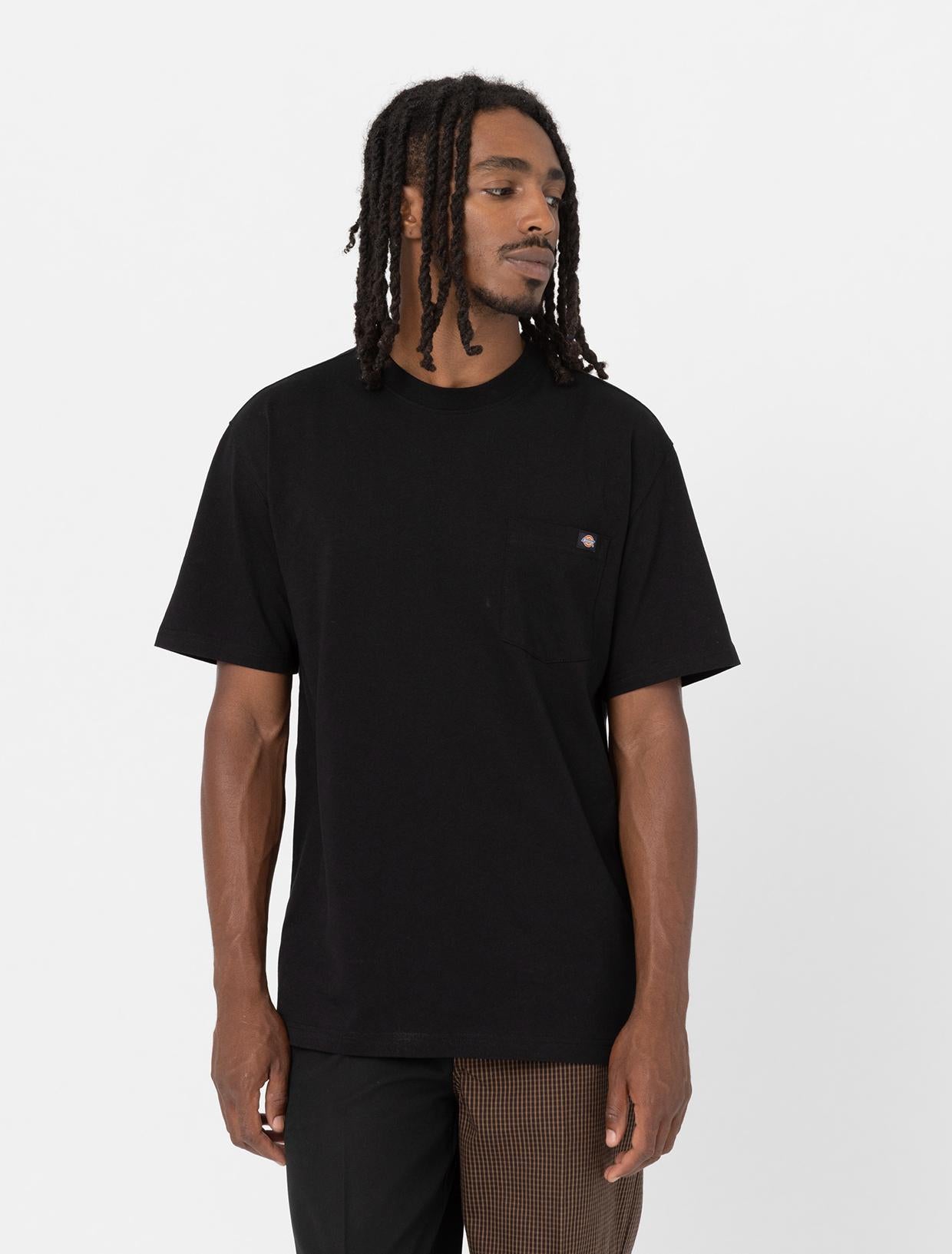 T-shirt Luray a maniche corte con taschino DK0A4YFC BLK1 DICKIES 