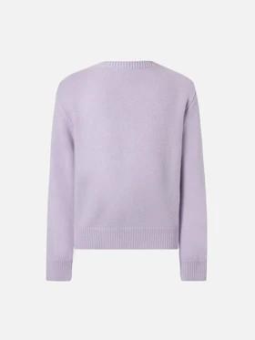 Girocollo Princess in misto cashmere con jacquard Bella e Monella PRC0001 01972IA MC2 SAINT BARTH 