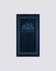Telo in spugna Jacquard con logo e cornice