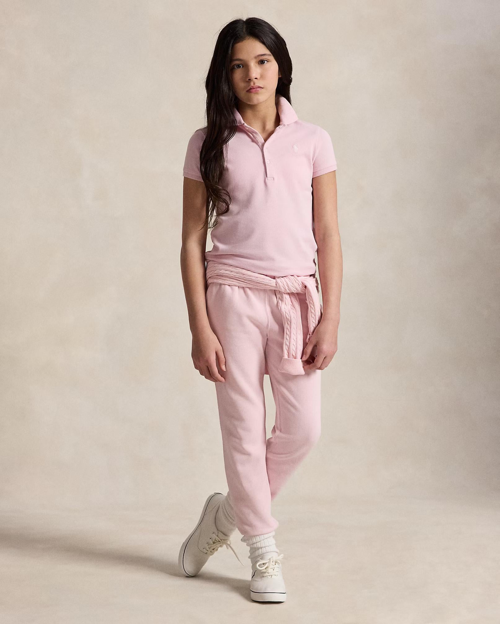 Polo in piqué di cotone stretch 313573242 011 POLO RALPH LAUREN 