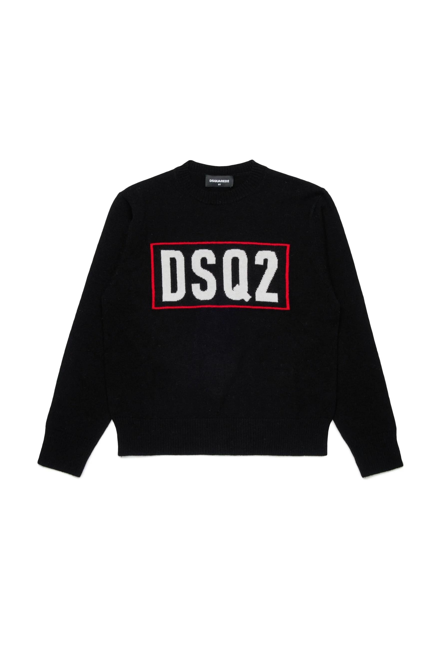 Maglione in lana merino con logo DQ3071D0AFF DQ900 DSQUARED2 