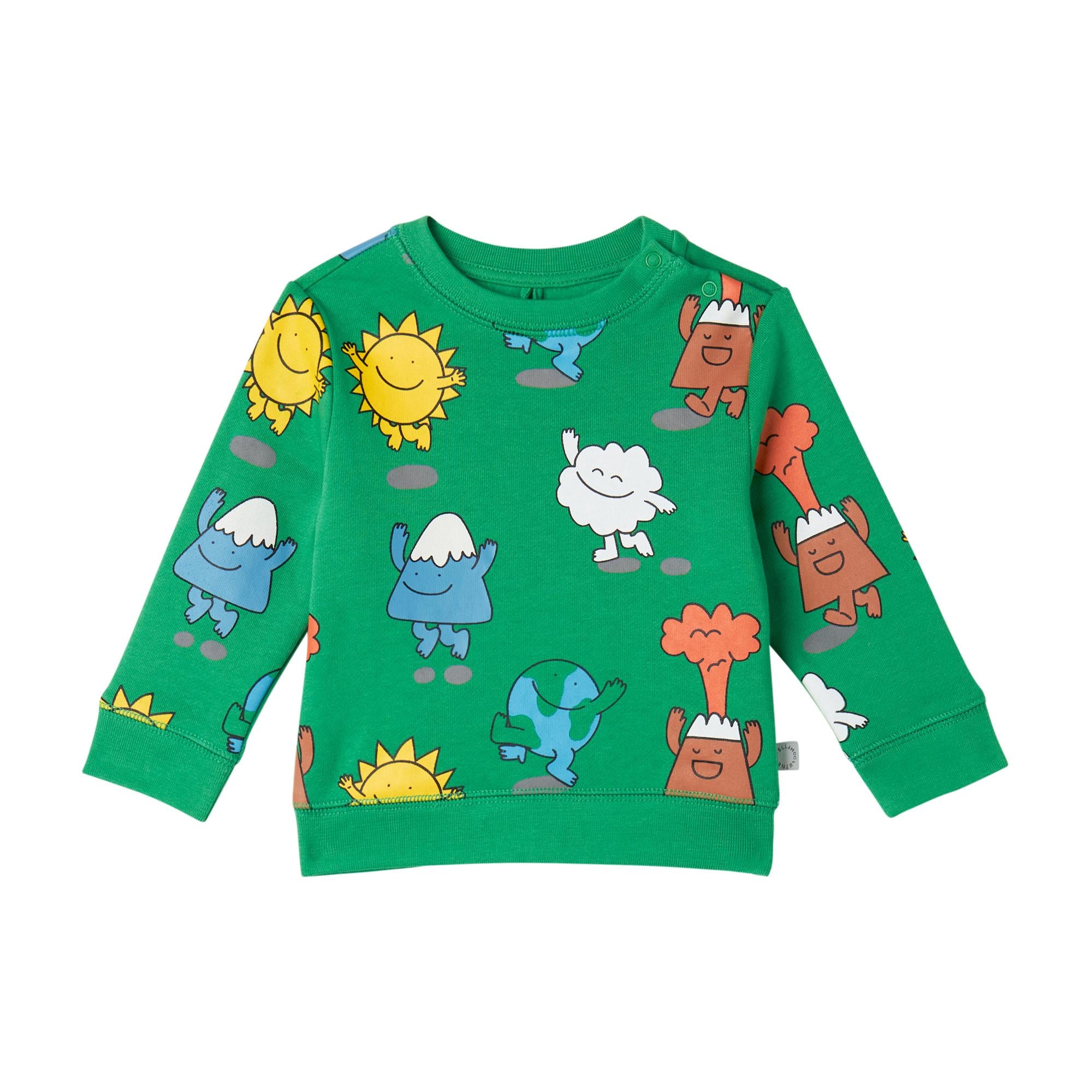 Felpa Girocollo con Stampa Amici della Terra TX4500Z3203 712MC STELLA MCCARTNEY 