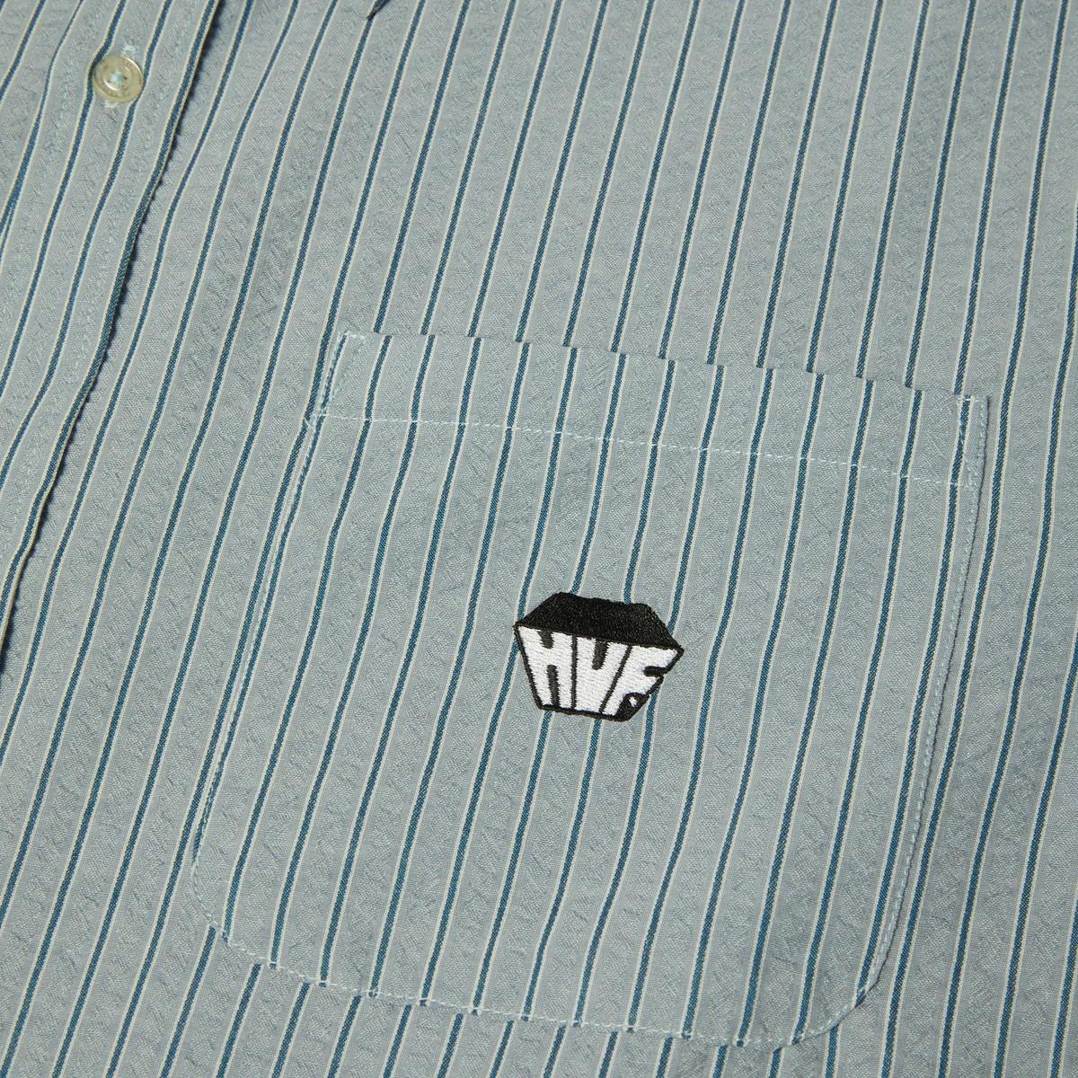 Big Block Striped Shirt BU00268 LBLUE HUF 