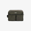 Beauty Case da viaggio unisex verde militare con design impermeabile