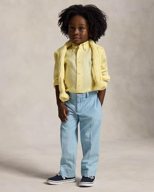 Camicia in lino 322967600 504 POLO RALPH LAUREN 
