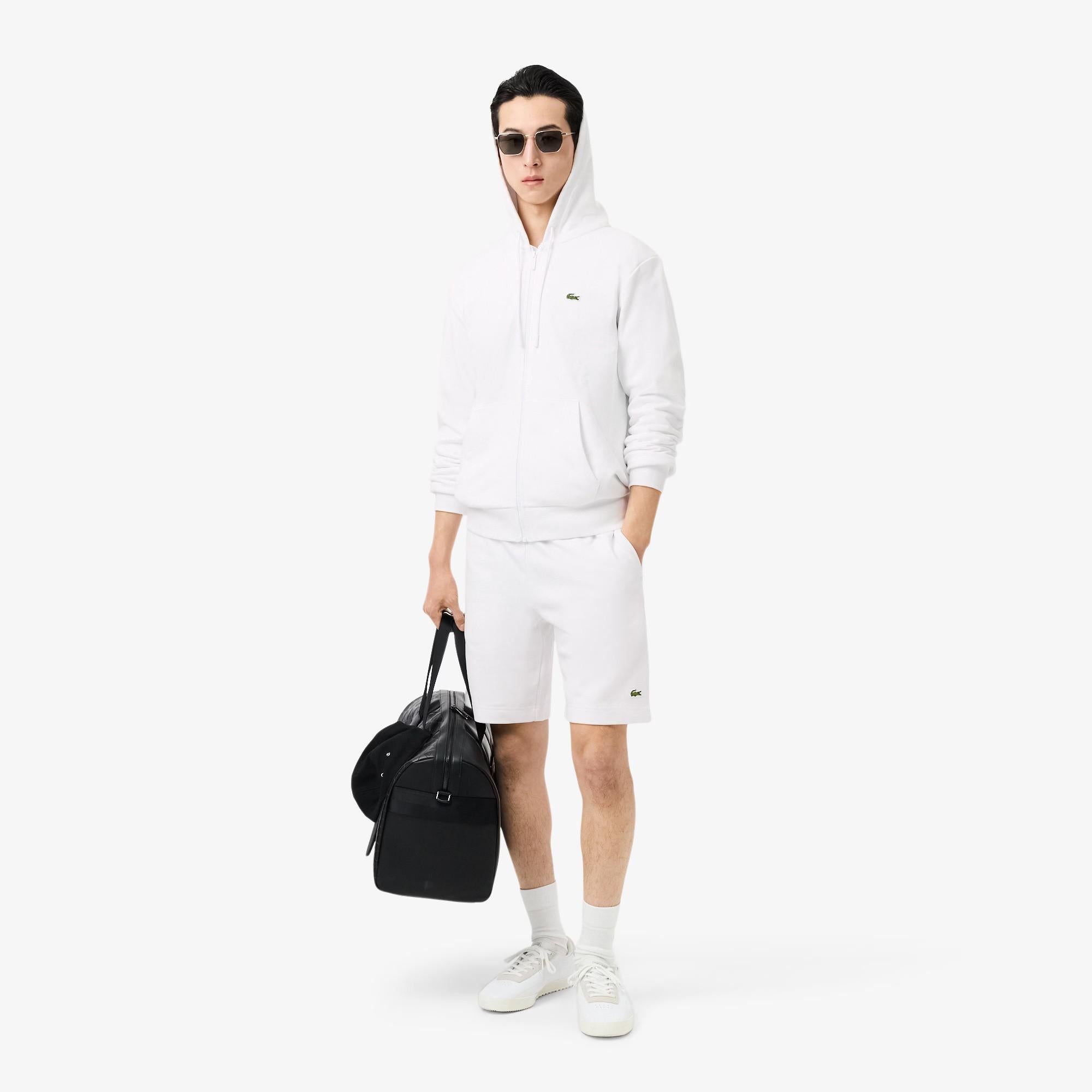 Shorts in tessuto felpato regular fit GH9860 001 LACOSTE 