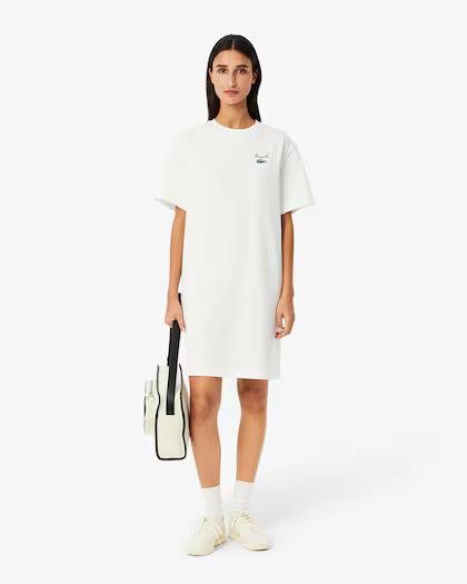 Abito t-shirt oversize EF9573 70V LACOSTE 