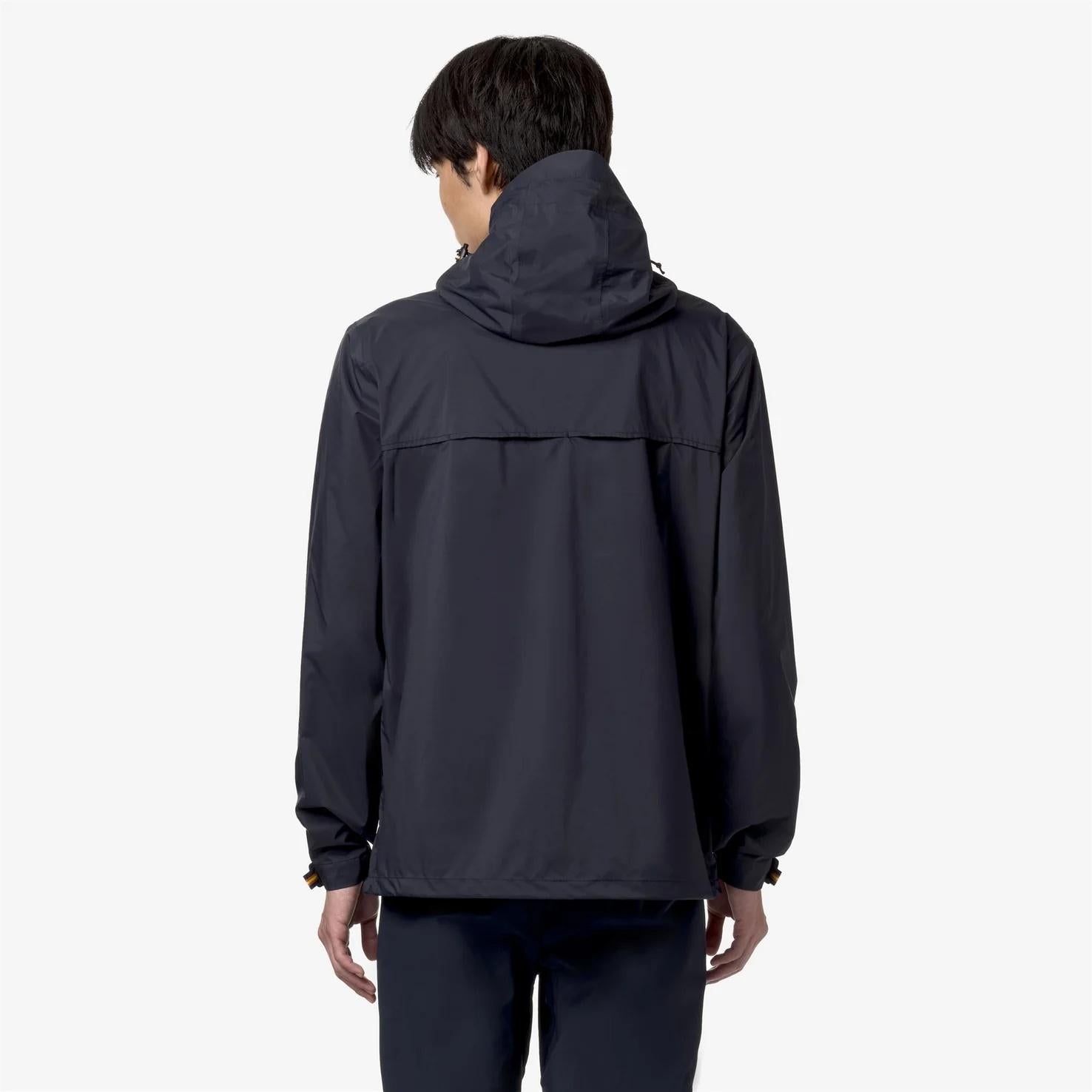 Giacca impermeabile da viaggio unisex grigio blu con design ripiegabile K8131QW K89 K-WAY 