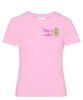 T-shirt rosa in cotone 