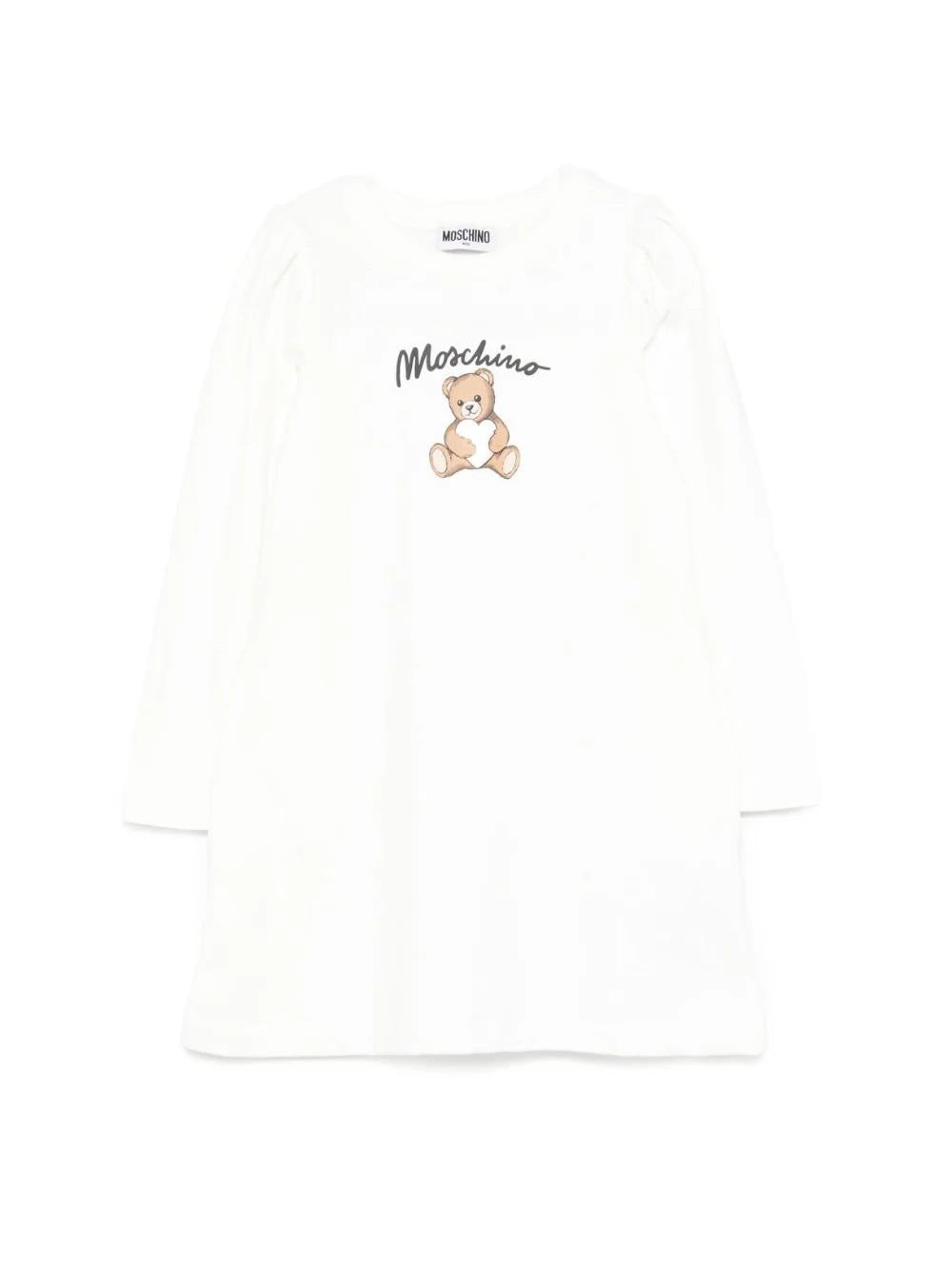 Abito con maniche lunghe HBV0FCLCA40 10063A MOSCHINO KID 