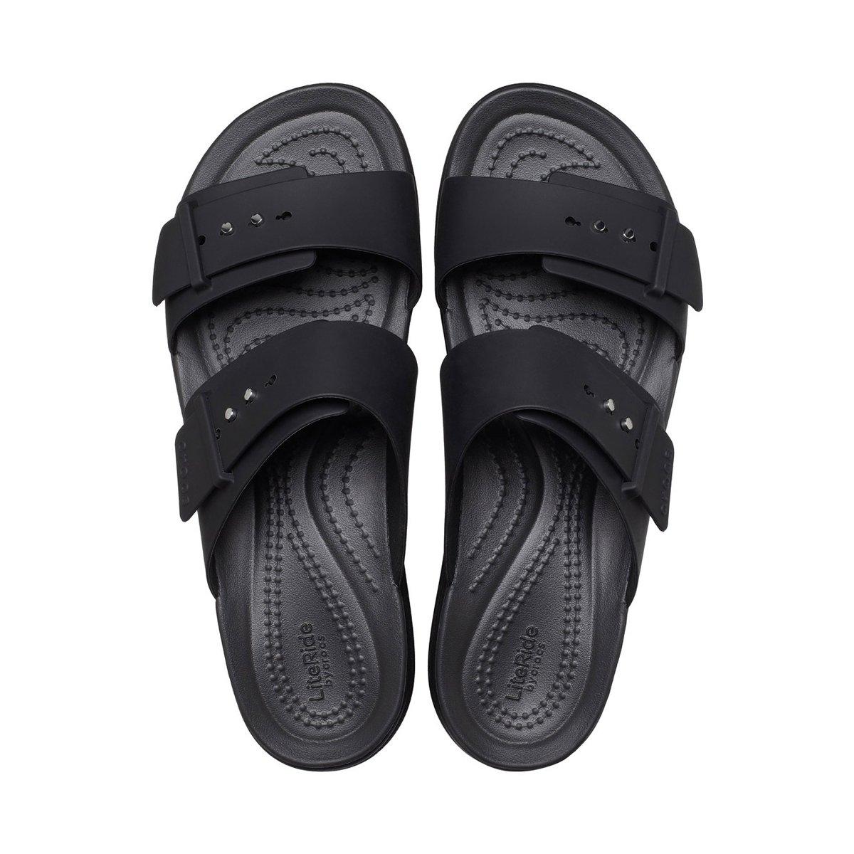 Brooklyn Sandal Low Wedge Donna Black CR207431 BLK CROCS 