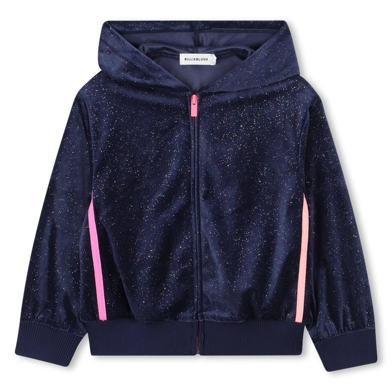 Cardigan in velluto lucido U21365 85TA BILLIEBLUSH 