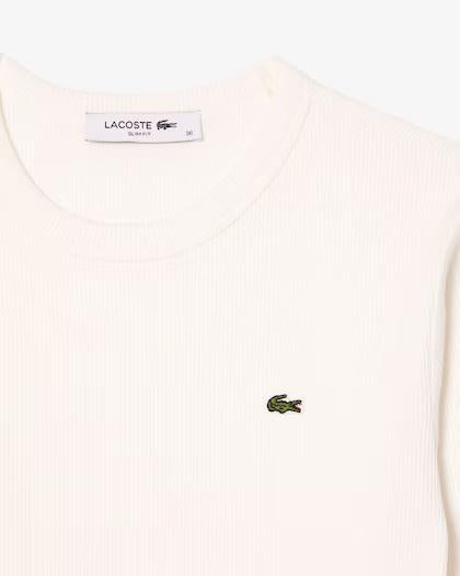 T-shirt in cotone a costine slim fit TF1692 70V LACOSTE 