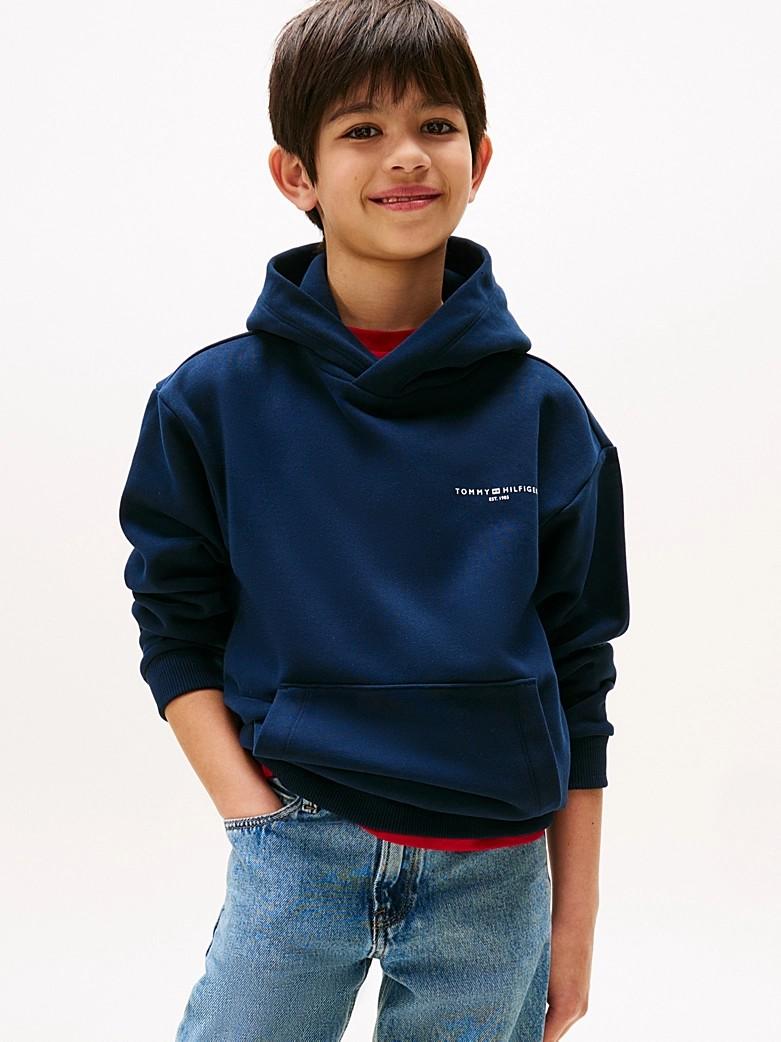Felpa con cappuccio e nastro iconico KS0KS00595J C1G TOMMY HILFIGER 