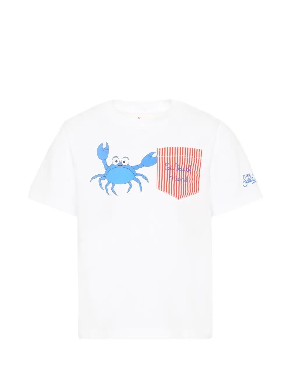 Eddy crab-print pocket T-shirt EDD0001 01945L MC2 SAINT BARTH 