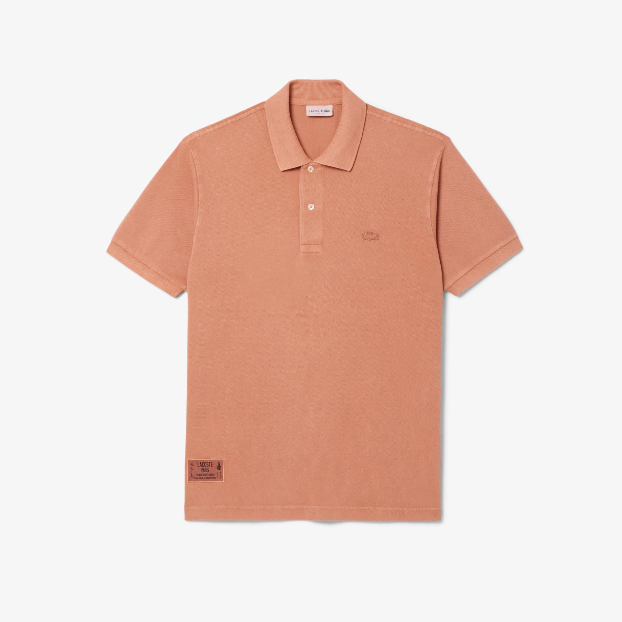 Polo in piquè di cotone classic fit effetto lavato PH9868 I1K LACOSTE 