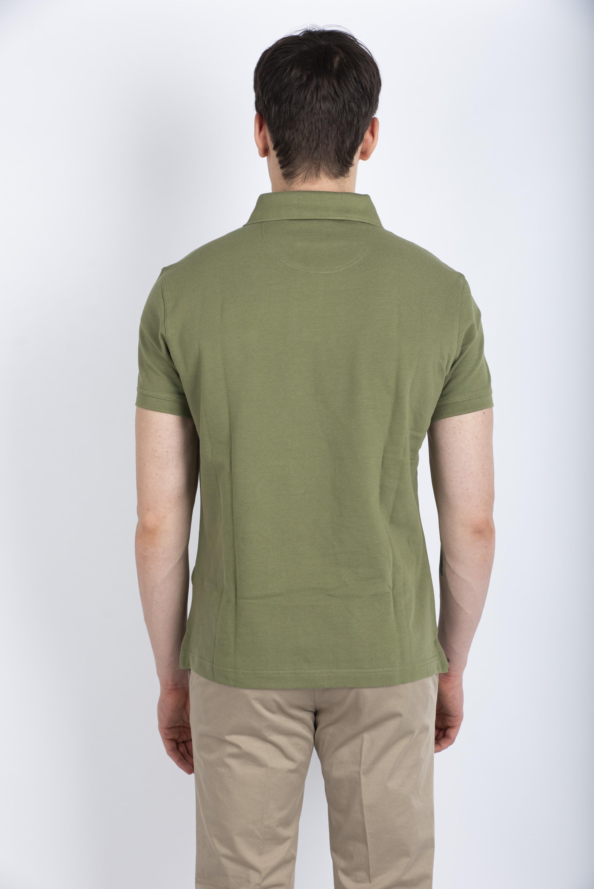 Polo in cotone oliva chiaro Barbour MML0012 OL39 BARBOUR 