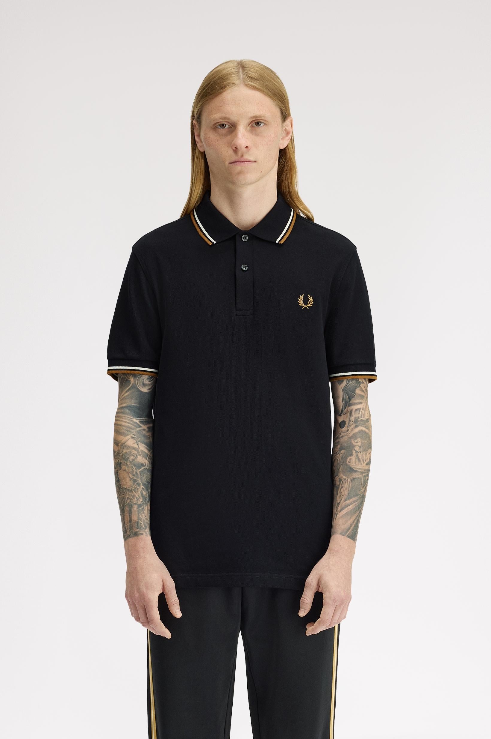 Polo con doppia riga M3600P57 P69 FRED PERRY 