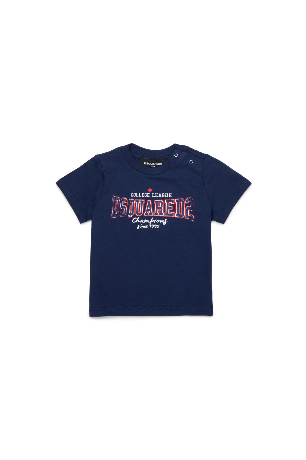 D2Kids Newborn College T-shirt Blue DQ2855D0ACD DQ880 DSQUARED2 