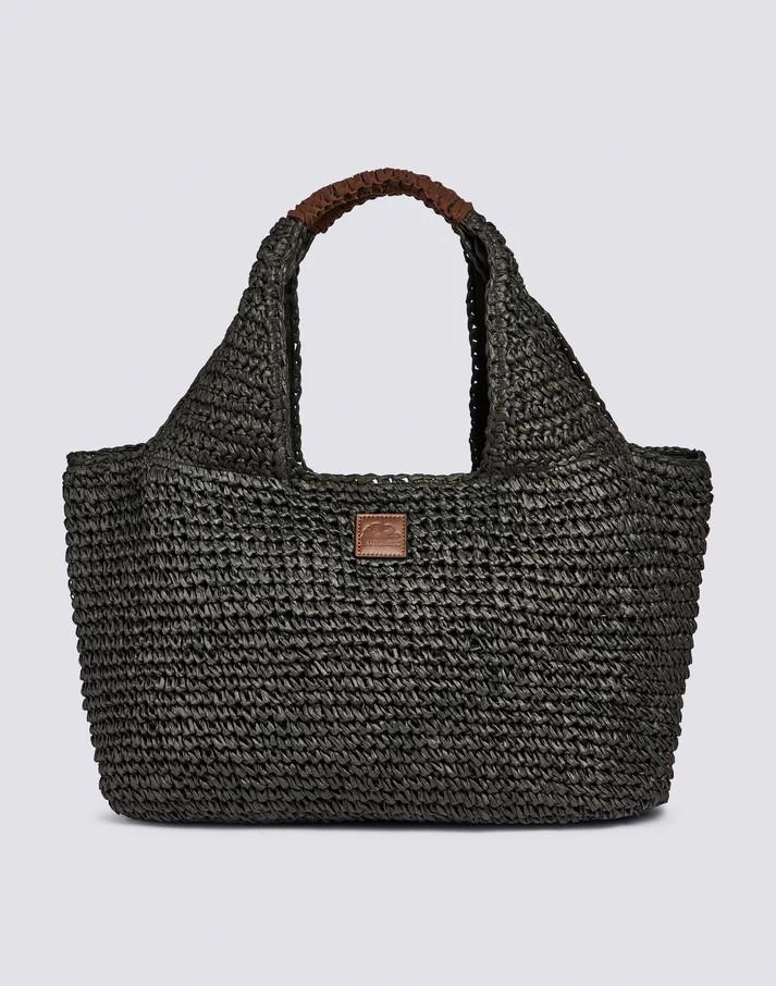 Maxi borsa in paper straw intrecciata AW714ABPA100 00401 SUNDEK 