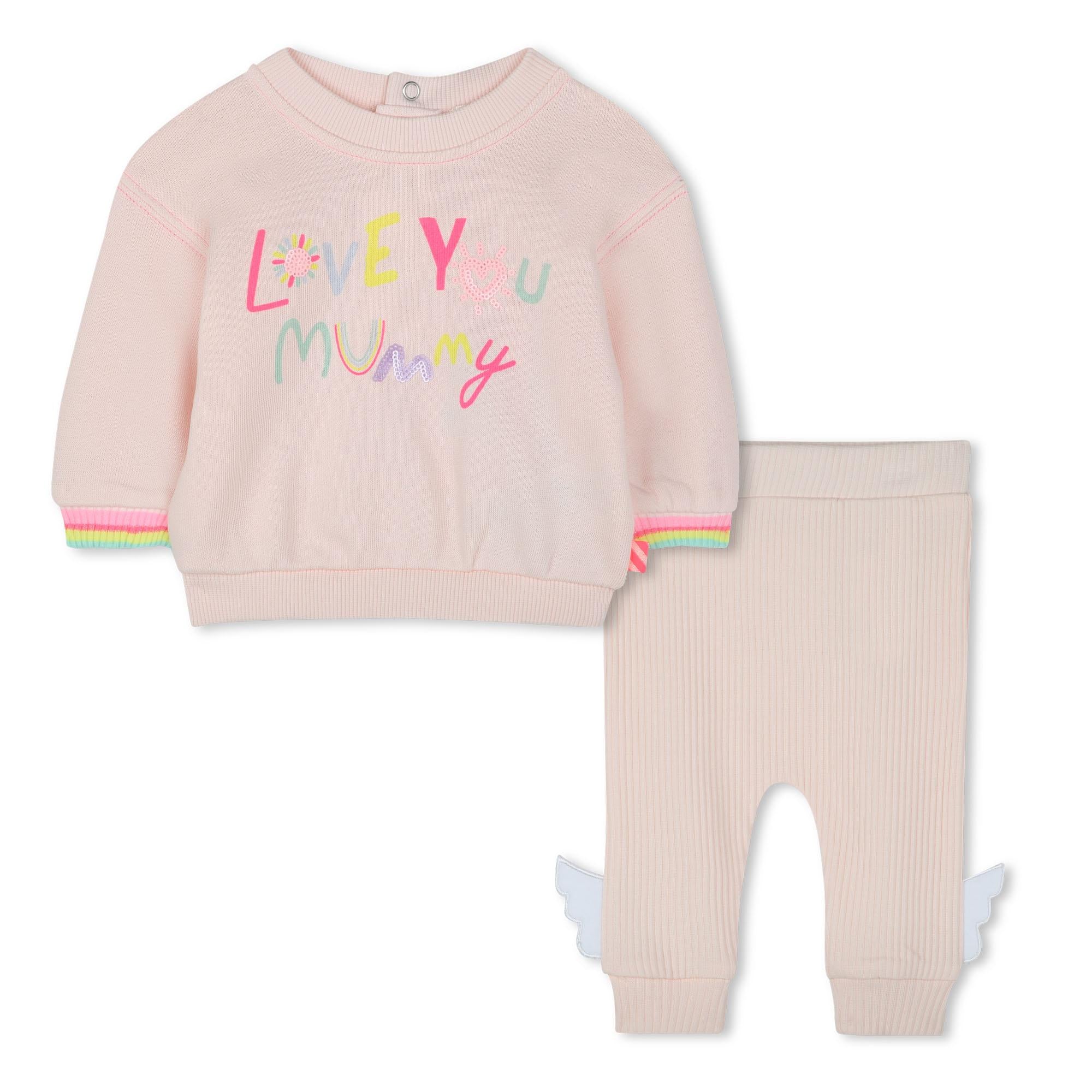 Completo felpa e pantalone U21078 45S BILLIEBLUSH 