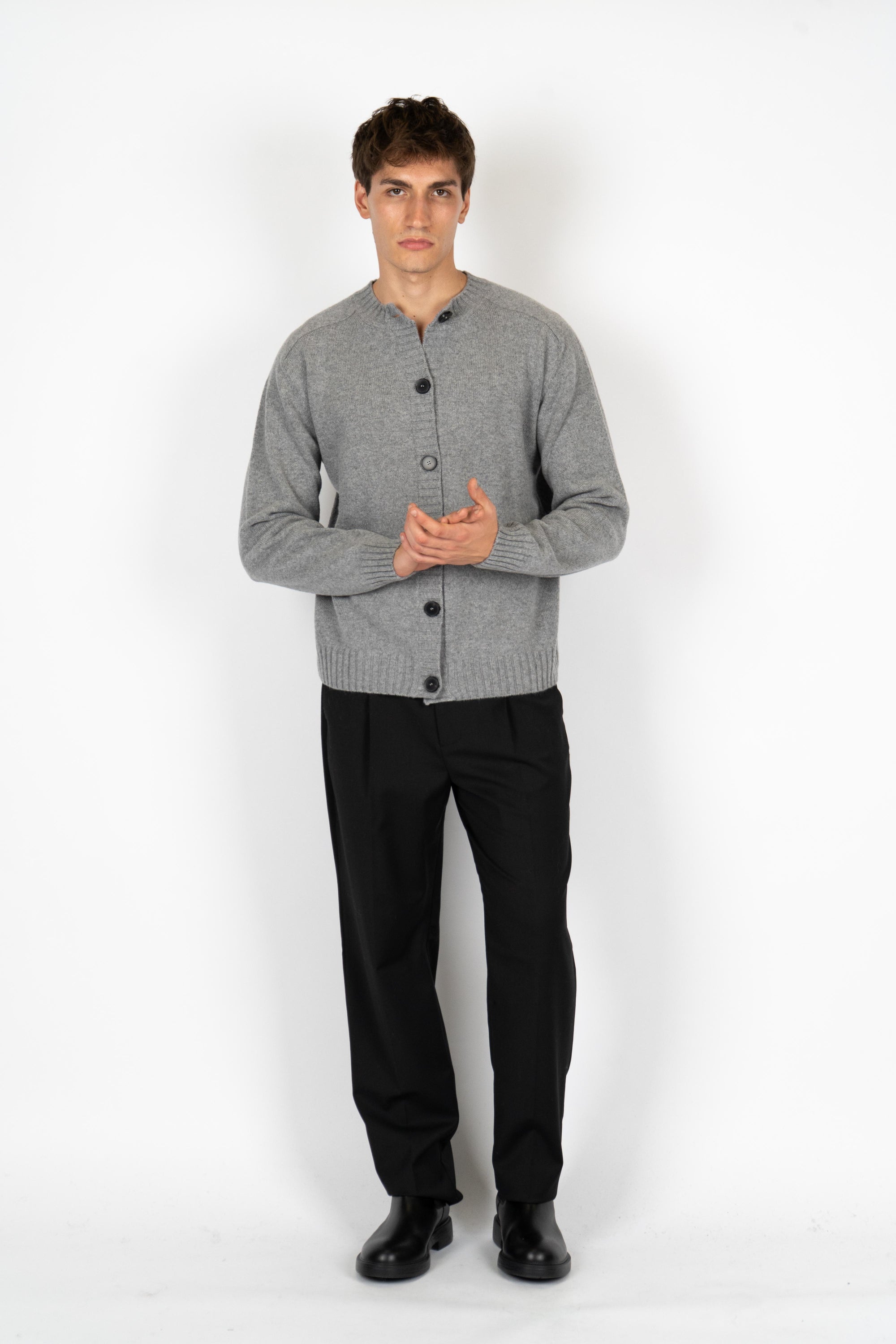 Cardigan girocollo B9F0022 FU93M AMARANTO 